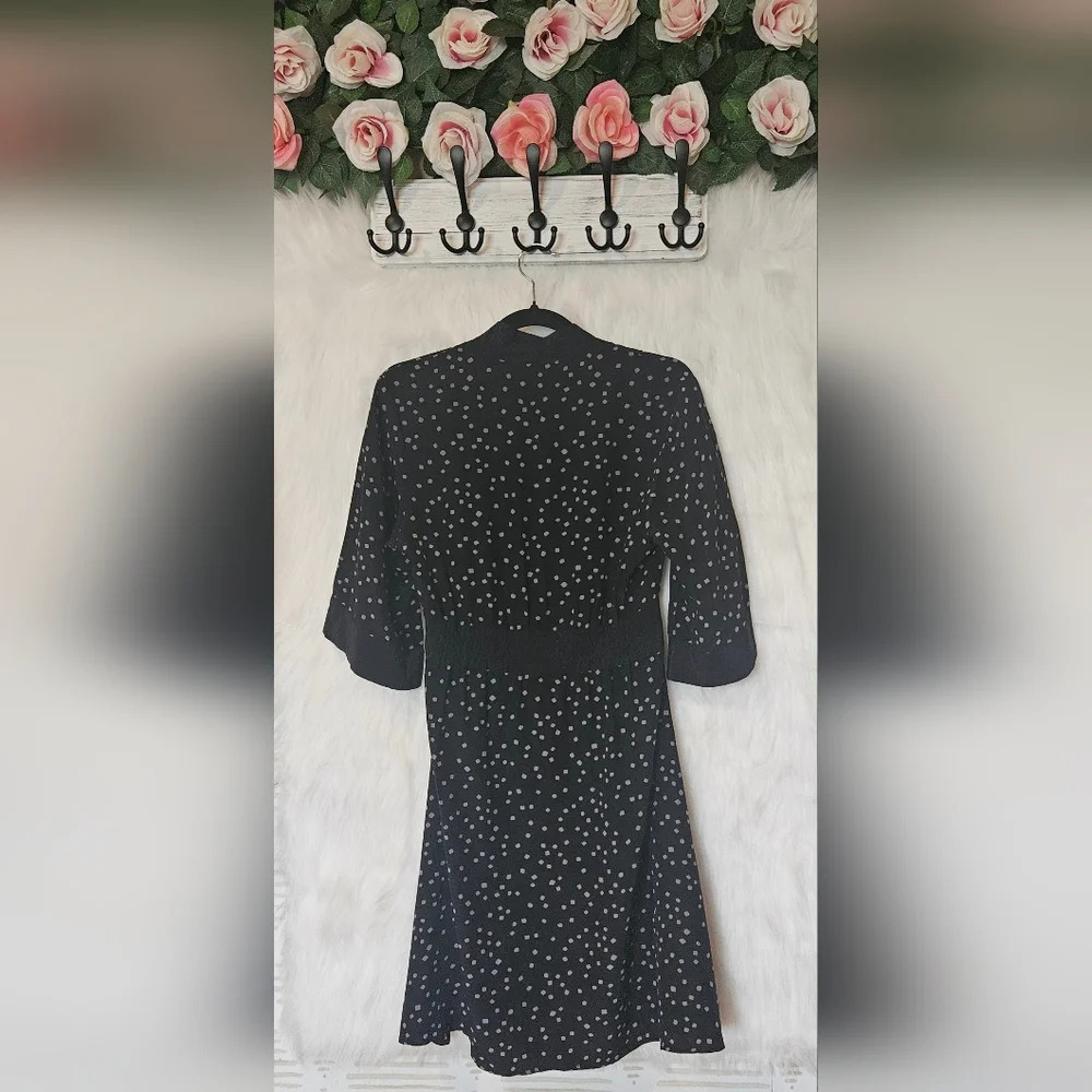 Jacob Confetti V-Neck Mini Tunic Dress (100% Silk) - Picture 4 of 6